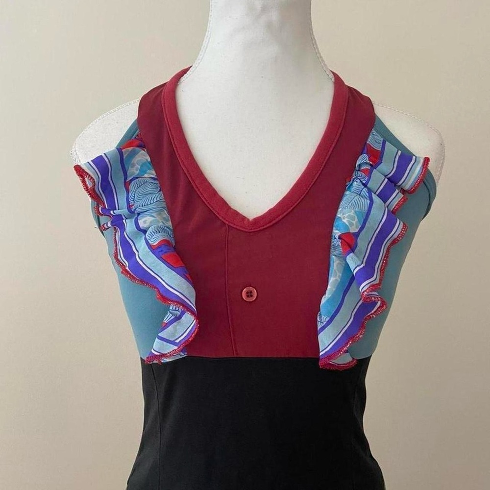 Colorful Dress with Ruffle Details - Picture 4 of 7